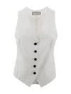Tagliatore Fitted Waistcoat Pinstripes Darted