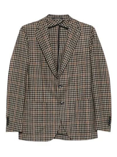 Tagliatore Gingham-check Blazer In Multi
