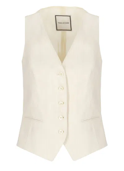 Tagliatore Giselle Gilet In Neutral