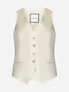 TAGLIATORE GISELLE LINEN WAISTCOAT