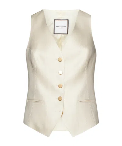 TAGLIATORE TAGLIATORE SINGLE BREASTED SATIN GILET