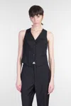 Tagliatore Giselle Vest In Black Wool