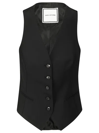 Tagliatore Giselle Vest In Black
