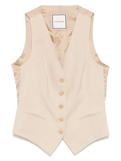 Tagliatore Giselle Waistcoat In Brown