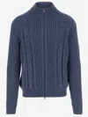 Tagliatore Godfrey Wool Blend Sweater In Blue