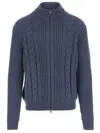 Tagliatore Godfrey Wool Blend Sweater In Blue