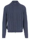 Tagliatore Godfrey Wool Blend Sweater In Blue