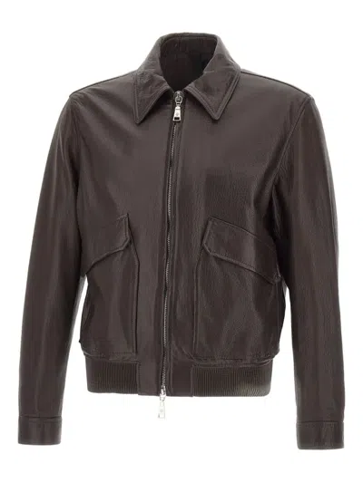 TAGLIATORE GODWIN LEATHER JACKET