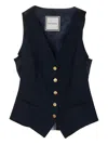 Tagliatore Gold-button Sleeveless Waistcoat