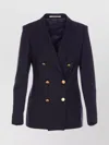 Tagliatore Structured Double-breasted Jacket Gold Buttons