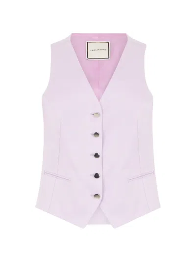 Tagliatore Gracie Button-front Waistcoat In Pink