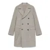 Tagliatore Double-breasted Herringbone-pattern Coat