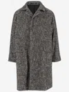 Tagliatore Gray Cotton Blend Coat In Dark Grey