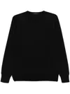 Tagliatore Gray Sweater In Black