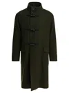 Tagliatore Double-breasted Wool Coat In Green
