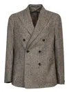 TAGLIATORE GREY AND BLACK TWEED JACKET