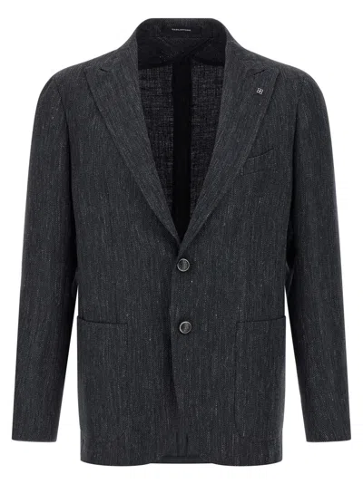 Tagliatore Grey Montecarlo Blazer In Gray
