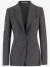 Tagliatore Women Grey Single-breasted Blazer, Xl Luxury Blazers For Women Darveys In Gray