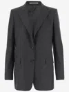 Tagliatore Grey Single-breasted Blazer In Gray