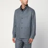 Tagliatore Wool Jacket With Front Pockets And Notched Collar In Gray