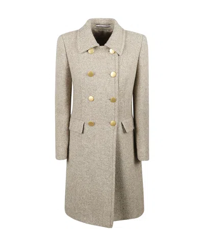 Tagliatore Hennie Double-breasted Coat In Gray