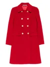 Tagliatore Hennie Double-breasted Coat In Red