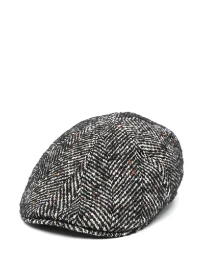 Tagliatore Herringbone Baker Boy Hat