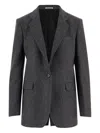 Tagliatore Wool And Cashmere Jacket In Gray