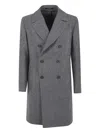 Tagliatore Herringbone Button Coat In Multi