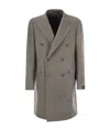 Tagliatore Men's Herringbone Coat In Gray