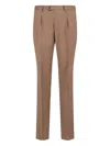Tagliatore Herringbone Double-breasted Suit In Orange
