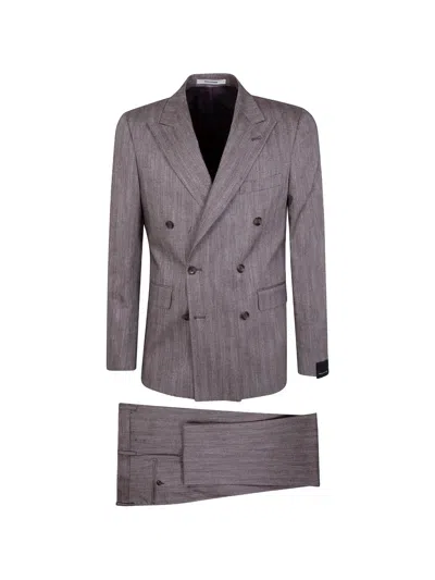 Tagliatore Bruce Mens Double Breasted Suit Jacket In Pink