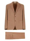 Tagliatore Herringbone Patch-pockets Suit In Brown