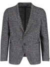 Tagliatore Tailored Suit Jacket Notch Lapel In Black