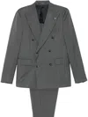 Tagliatore Virgin Wool-blend Suit In Grey