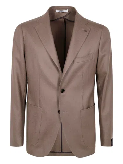TAGLIATORE HERRINGBONE WOOL JACKET