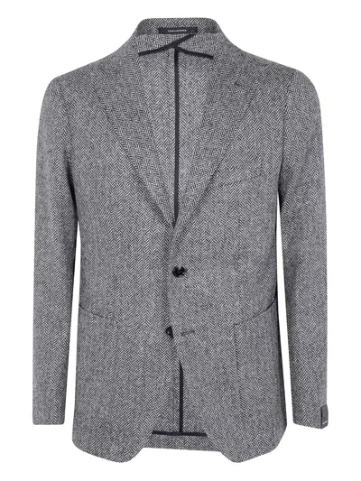 TAGLIATORE HERRINGBONE WOOL JACKET