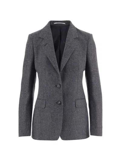 TAGLIATORE HERRINGBONE-PATTERN BLAZER
