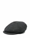 Tagliatore Herringbone-pattern Flat Cap In Gray