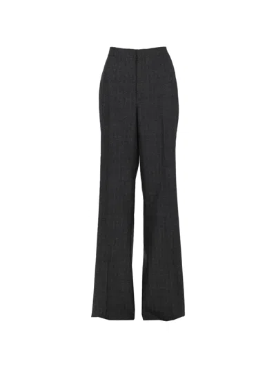 Tagliatore Paris Textured Virgin Wool Kashmir Trousers In Black