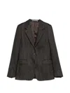 Tagliatore Herringbone-pattern Single-breasted Jacket In Gray