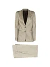 Tagliatore Herringbone-pattern Suit In Brown