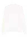 Tagliatore High-neck Long-sleeve Sweater In White