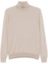 Tagliatore High Neck Sweater In Neutrals