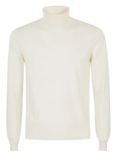 TAGLIATORE HIGH-NECK WOOL SWEATER