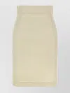 Tagliatore High-waisted Knee-length Skirt In Textured Fabric