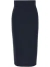 Tagliatore 'myra' High-waisted Knee-length Skirt In Blau