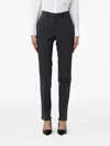 Tagliatore High-waisted Tailored Trousers In Black