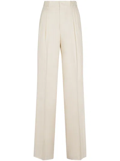 TAGLIATORE TAGLIATORE HIGH-WAISTED WIDE-LEG TROUSERS WITH PLEATED FRONT