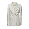 Tagliatore Hilda Jacket In Cream Linen Twill